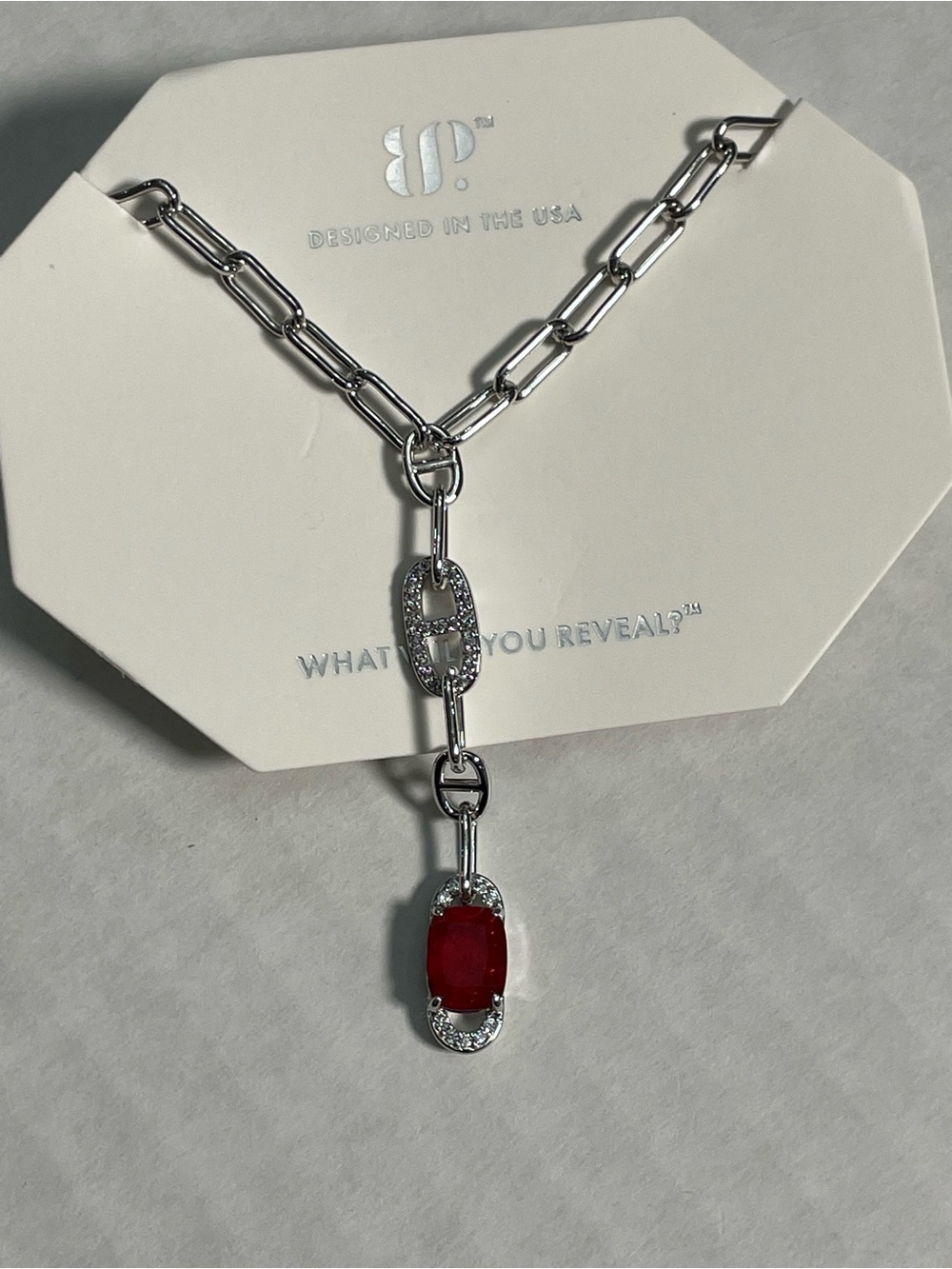 Bomb Party July 2025 “Dazzling Heartfelt Desire” Rhodium/Ruby NIB